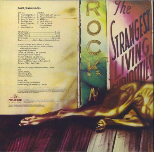 David Bowie Diamond Dogs - Red Vinyl 45th Anniversary vinyl LP album (LP record) UK BOWLPDI810212