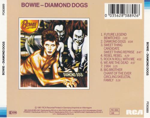 David Bowie Diamond Dogs - Withdrawn CD album (CDLP) UK BOWCDDI28921