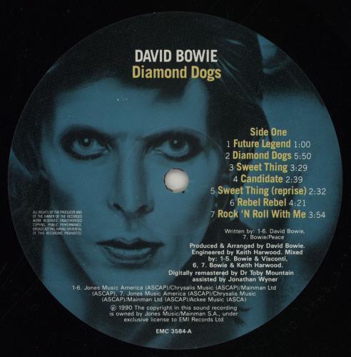 David Bowie Diamond Dogs vinyl LP album (LP record) UK BOWLPDI159557