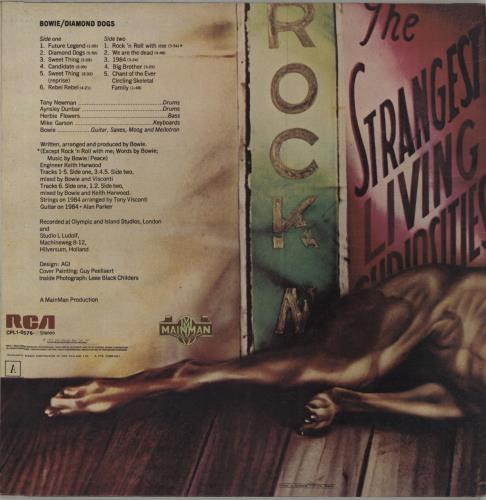 David Bowie Diamond Dogs vinyl LP album (LP record) New Zealand BOWLPDI671217