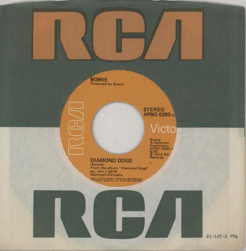 David Bowie Diamond Dogs 7" vinyl single (7 inch record / 45) US BOW07DI751128