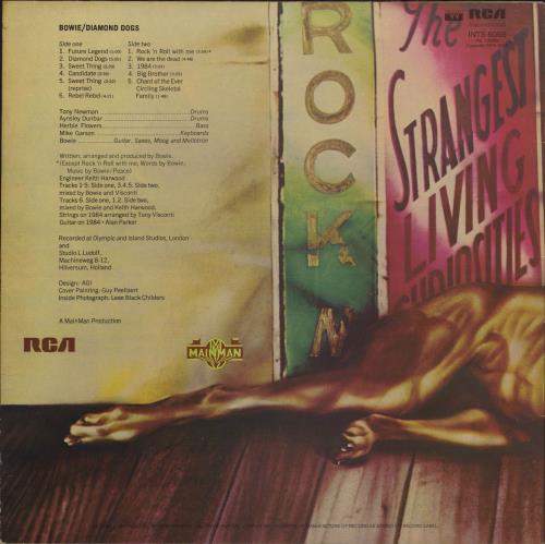 David Bowie Diamond Dogs vinyl LP album (LP record) UK BOWLPDI790383