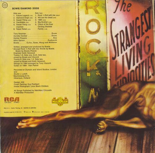 David Bowie Diamond Dogs vinyl LP album (LP record) Spanish BOWLPDI802683