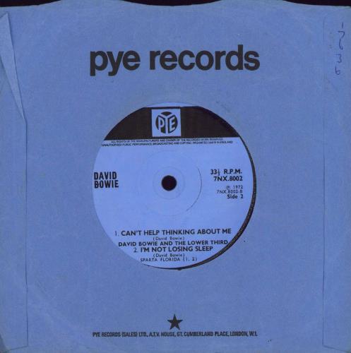 David Bowie Do Anything You Say 7" vinyl single (7 inch record / 45) UK BOW07DO775128