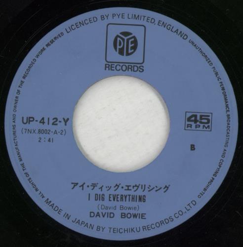 David Bowie Do Anything You Say 7" vinyl single (7 inch record / 45) Japanese BOW07DO869065