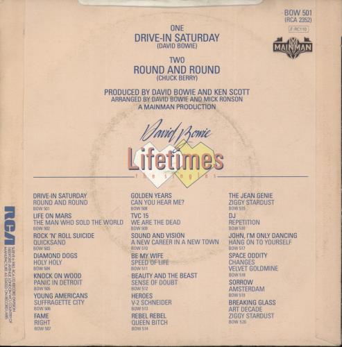 David Bowie Drive-In Saturday 7" vinyl single (7 inch record / 45) UK BOW07DR876219