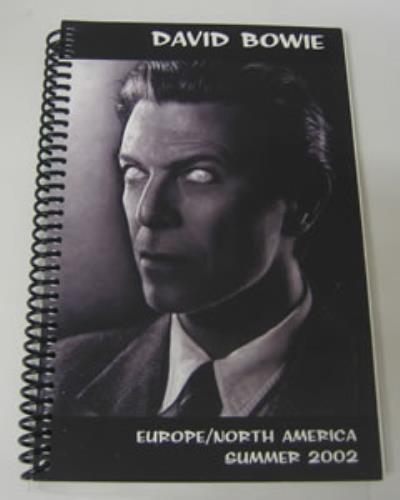 David Bowie Europe/North America Summer 2002 Itinerary US BOWITEU356815