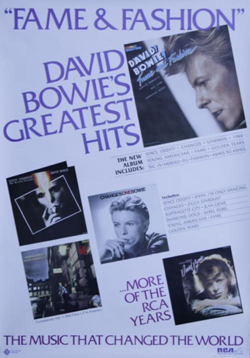 David Bowie Fame And Fashion poster US BOWPOFA527804
