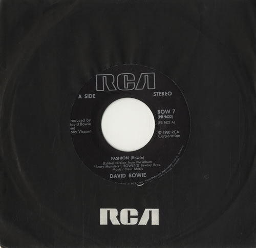 David Bowie Fashion 7" vinyl single (7 inch record / 45) UK BOW07FA562452