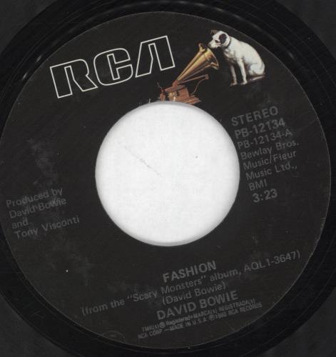 David Bowie Fashion 7" vinyl single (7 inch record / 45) US BOW07FA690313