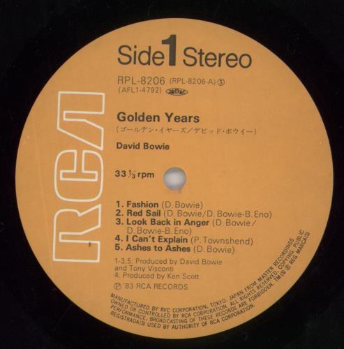 David Bowie Golden Years vinyl LP album (LP record) Japanese BOWLPGO16469