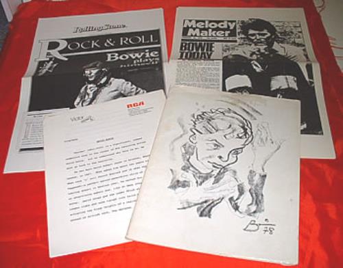 David Bowie Heroes media press pack US BOWPPHE324022