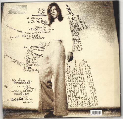 David Bowie Hunky Dory - Gold Vinyl - Hype Sticker - Shrink vinyl LP album (LP record) UK BOWLPHU735797