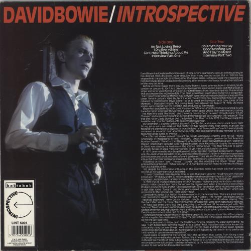 David Bowie Introspective - Clear Vinyl - EX vinyl LP album (LP record) UK BOWLPIN766976