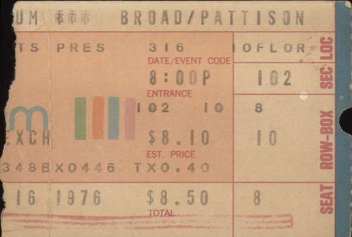 David Bowie Isolar + Outer Envelope & Ticket Stub tour programme US BOWTRIS724696