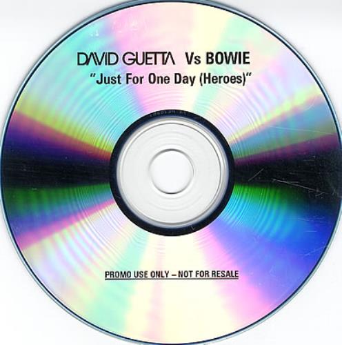 David Bowie Just For One Day [Heroes] CD-R acetate UK BOWCRJU373201