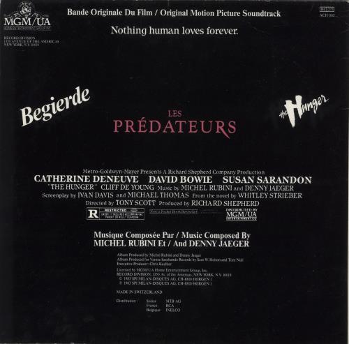 David Bowie Les Predateurs vinyl LP album (LP record) Swiss BOWLPLE131998