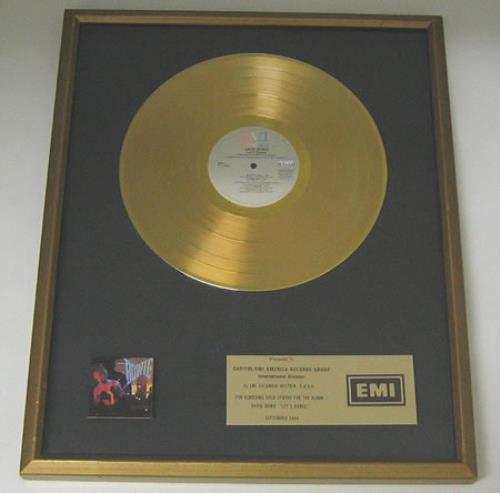 David Bowie Let's Dance award disc Austrian BOWAWLE353378