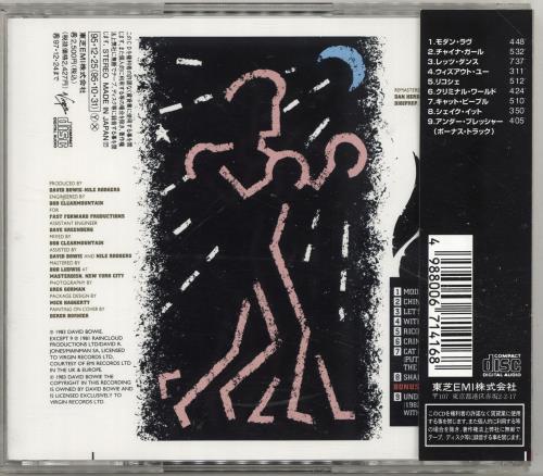 David Bowie Let's Dance CD album (CDLP) Japanese BOWCDLE53380