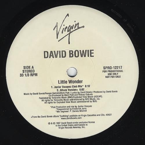 David Bowie Little Wonder 12" vinyl single (12 inch record / Maxi-single) US BOW12LI82991