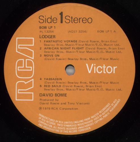 David Bowie Lodger + Insert - EX vinyl LP album (LP record) UK BOWLPLO692684