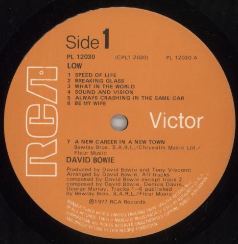 David Bowie Low - 1st vinyl LP album (LP record) UK BOWLPLO671782