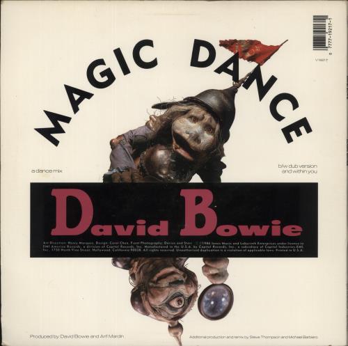 David Bowie Magic Dance 12" vinyl single (12 inch record / Maxi-single) US BOW12MA876781
