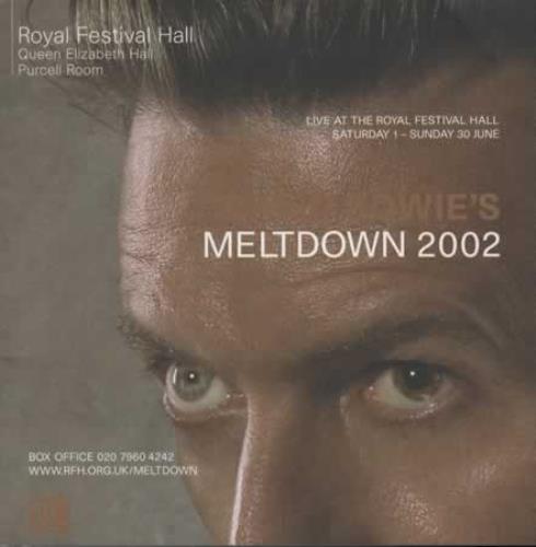 David Bowie Meltdown 2002 tour programme UK BOWTRME366835