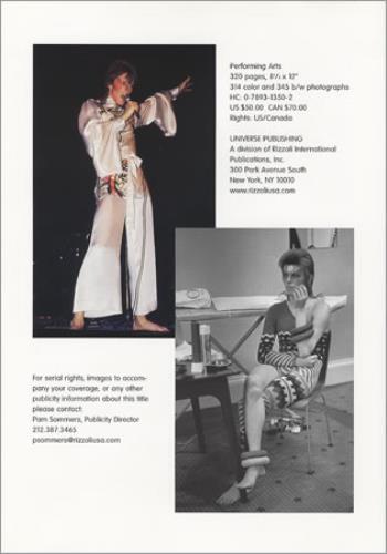 David Bowie Moonage Daydream: The Life And Times Of Ziggy Stardust media press pack US BOWPPMO376559