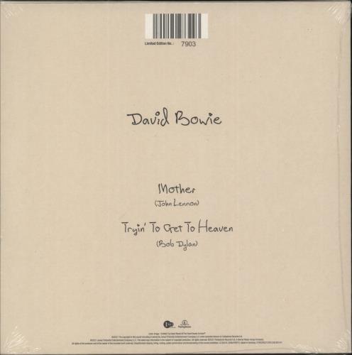 David Bowie Mother - Black Vinyl + Numbered - Shrink 7" vinyl single (7 inch record / 45) German BOW07MO869820