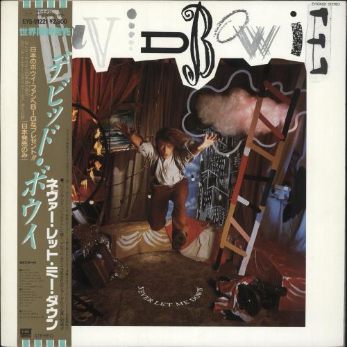 David Bowie Never Let Me Down + Poster vinyl LP album (LP record) Japanese BOWLPNE150903