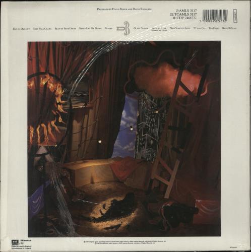 David Bowie Never Let Me Down - Shrink vinyl LP album (LP record) UK BOWLPNE867245