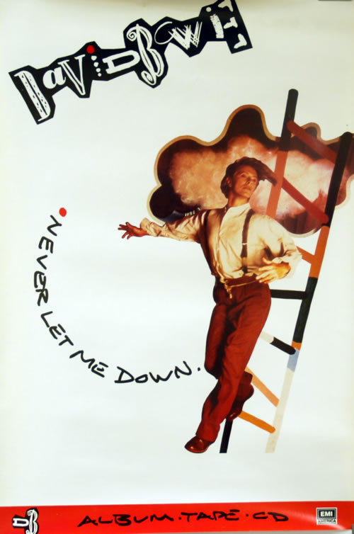 David Bowie Never Let Me Down poster US BOWPONE618081