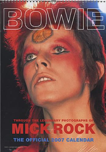 David Bowie Official Calendar 2007 calendar UK BOWCAOF357715