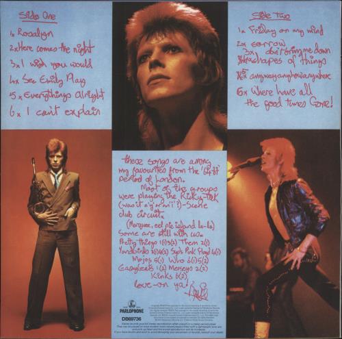 David Bowie Pin Ups - 180gm vinyl LP album (LP record) UK BOWLPPI788496