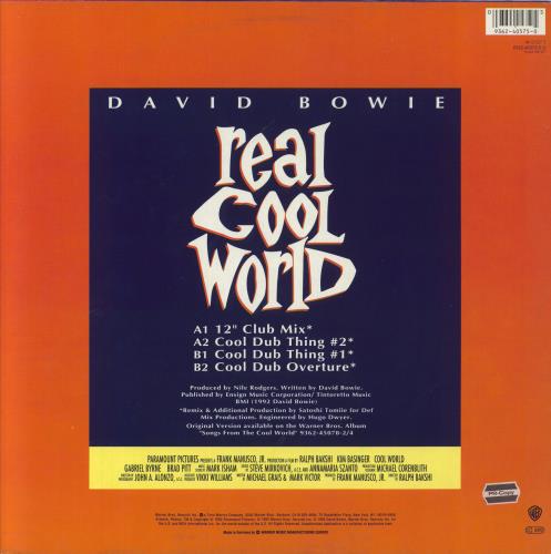 David Bowie Real Cool World 12" vinyl single (12 inch record / Maxi-single) German BOW12RE829428