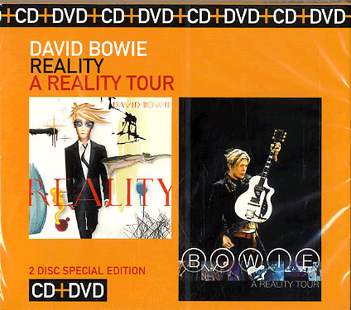 David Bowie Reality / A Reality Tour 2-disc CD/DVD set UK BOW2DRE619749