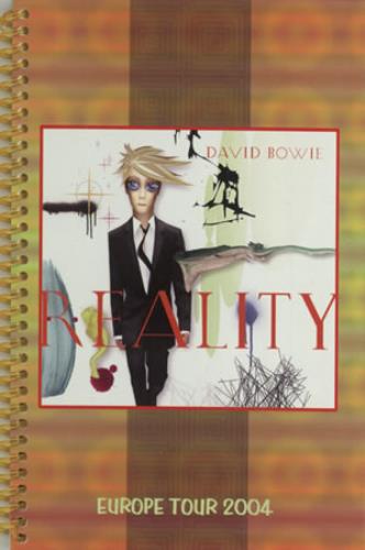 David Bowie Reality Itinerary UK BOWITRE390200