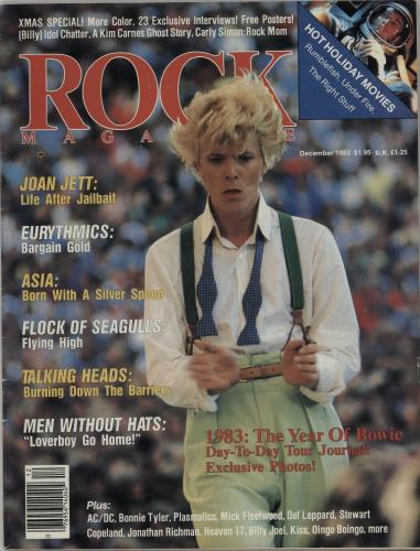 David Bowie Rock Magazine magazine UK BOWMARO650788