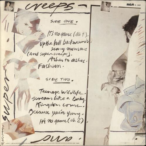 David Bowie Scary Monsters - EX vinyl LP album (LP record) Italian BOWLPSC800582