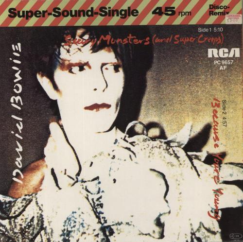 David Bowie Scary Monsters 12" vinyl single (12 inch record / Maxi-single) German BOW12SC829451