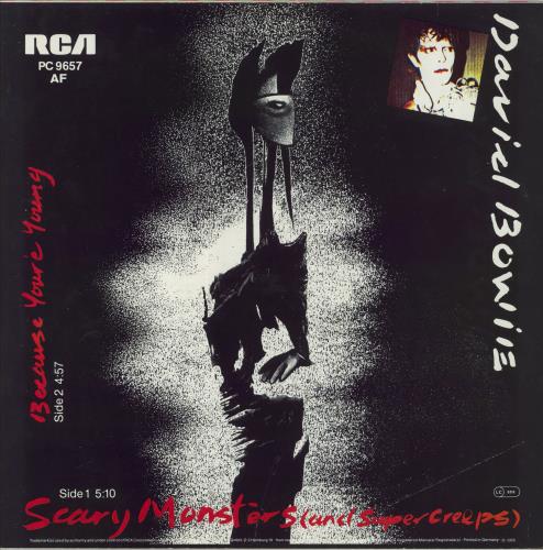 David Bowie Scary Monsters 12" vinyl single (12 inch record / Maxi-single) German BOW12SC829451