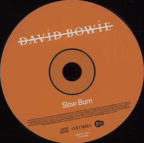 David Bowie Slow Burn CD single (CD5 / 5") Austrian BOWC5SL219260