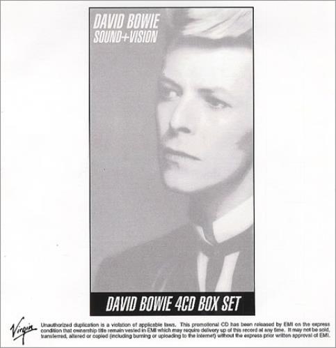 David Bowie Sound + Vision Advance CD-R acetate US BOWCRSO423326