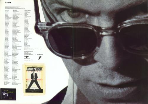 David Bowie Sound + Vision 'Tour + 1990' + Ticket Stub tour programme UK BOWTRSO684126