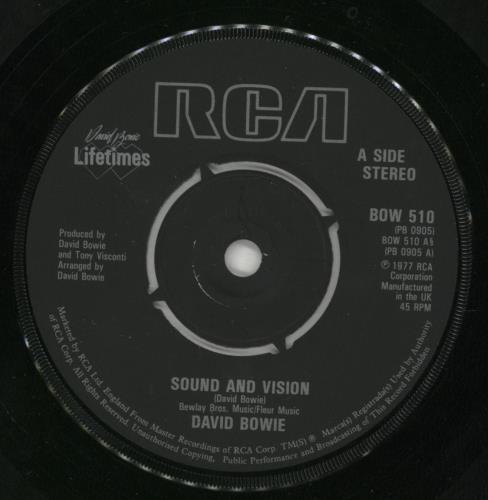 David Bowie Sound And Vision 7" vinyl single (7 inch record / 45) UK BOW07SO598814