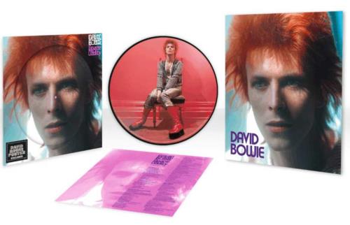 David Bowie Space Oddity + Poster - Sealed picture disc LP (vinyl picture disc album) UK BOWPDSP747031