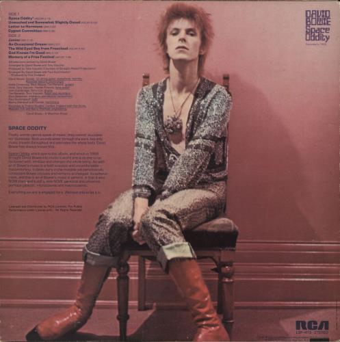 David Bowie Space Oddity + Poster - VG vinyl LP album (LP record) US BOWLPSP718478