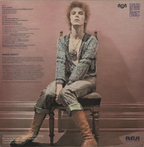David Bowie Space Oddity - 3rd + Poster vinyl LP album (LP record) UK BOWLPSP875161