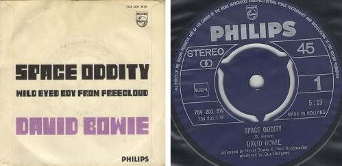 David Bowie Space Oddity - P/S 7" vinyl single (7 inch record / 45) Dutch BOW07SP377100